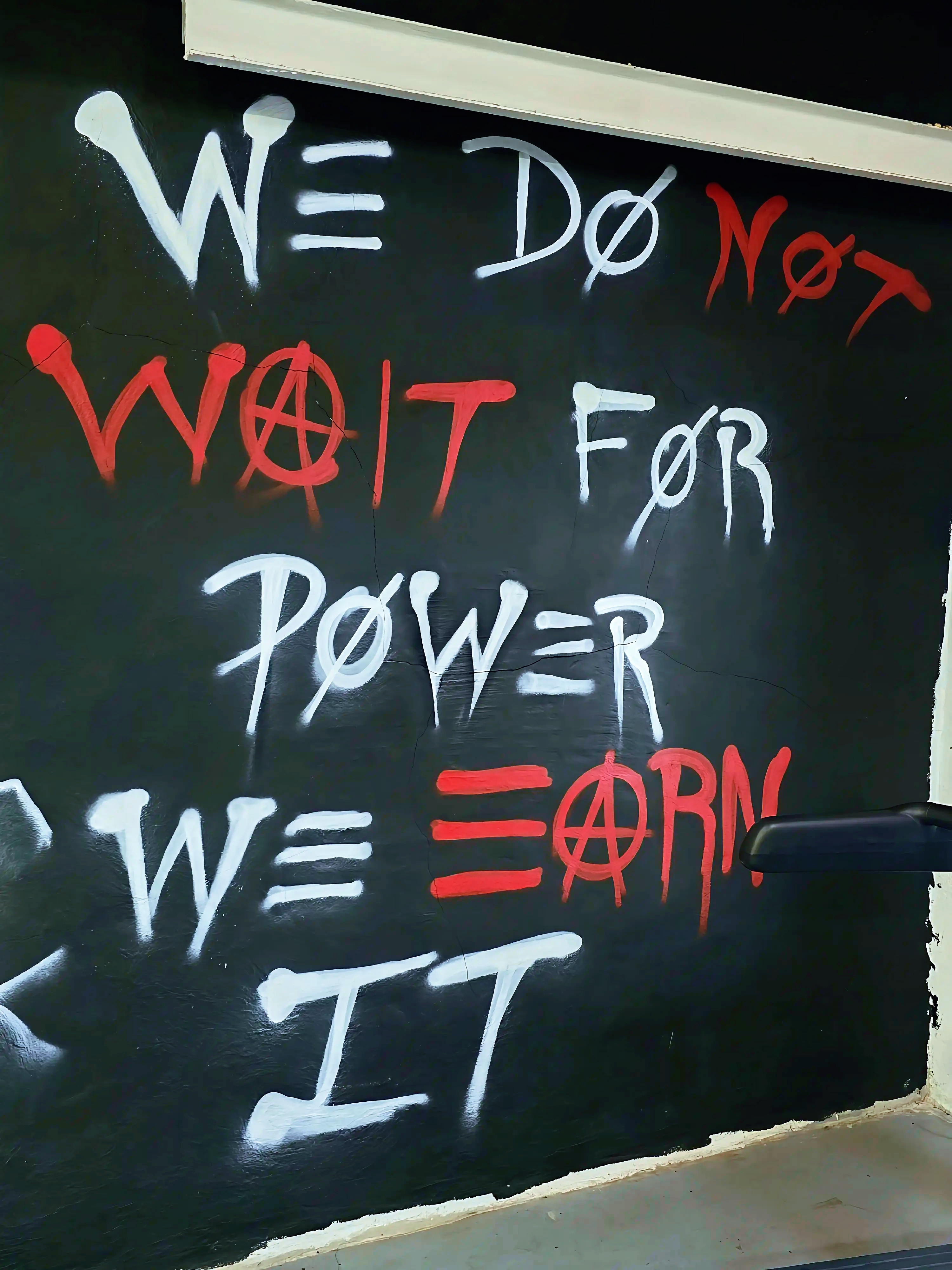 We Do Not Wait For Power wall