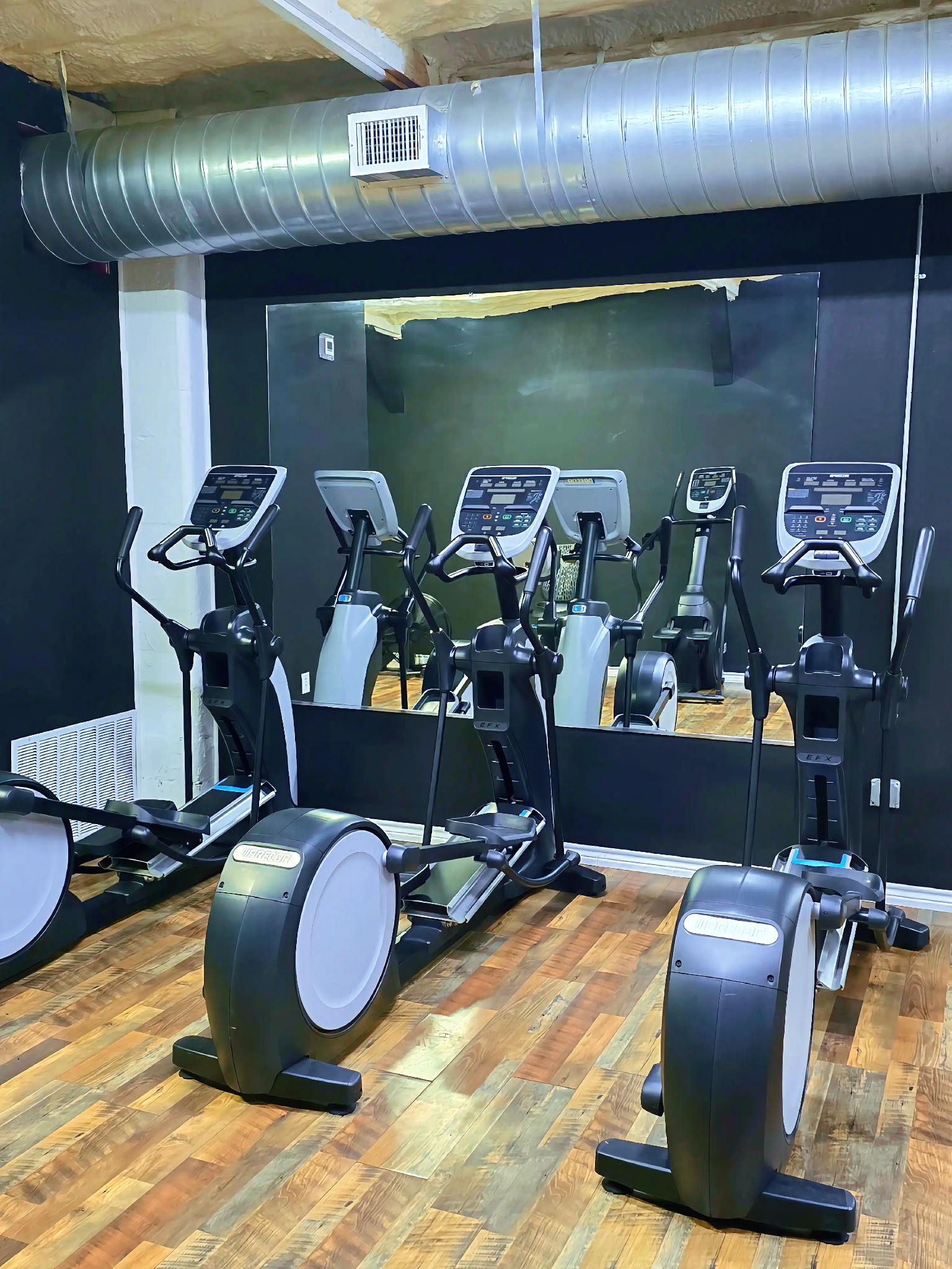 Cardio room ellipticals